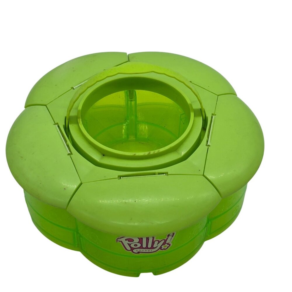 Polly Pocket Translucent Green Vintage Compact Storage Case - Picture 12 of 14